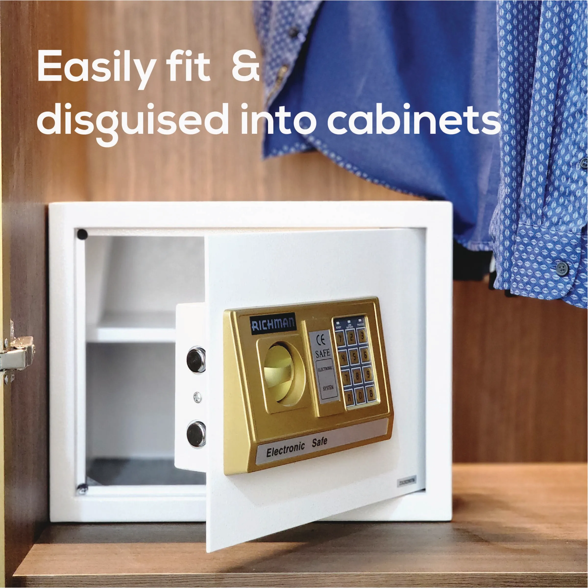 Small Electronic Safe Box - Fit for Home/Hotel/Office use