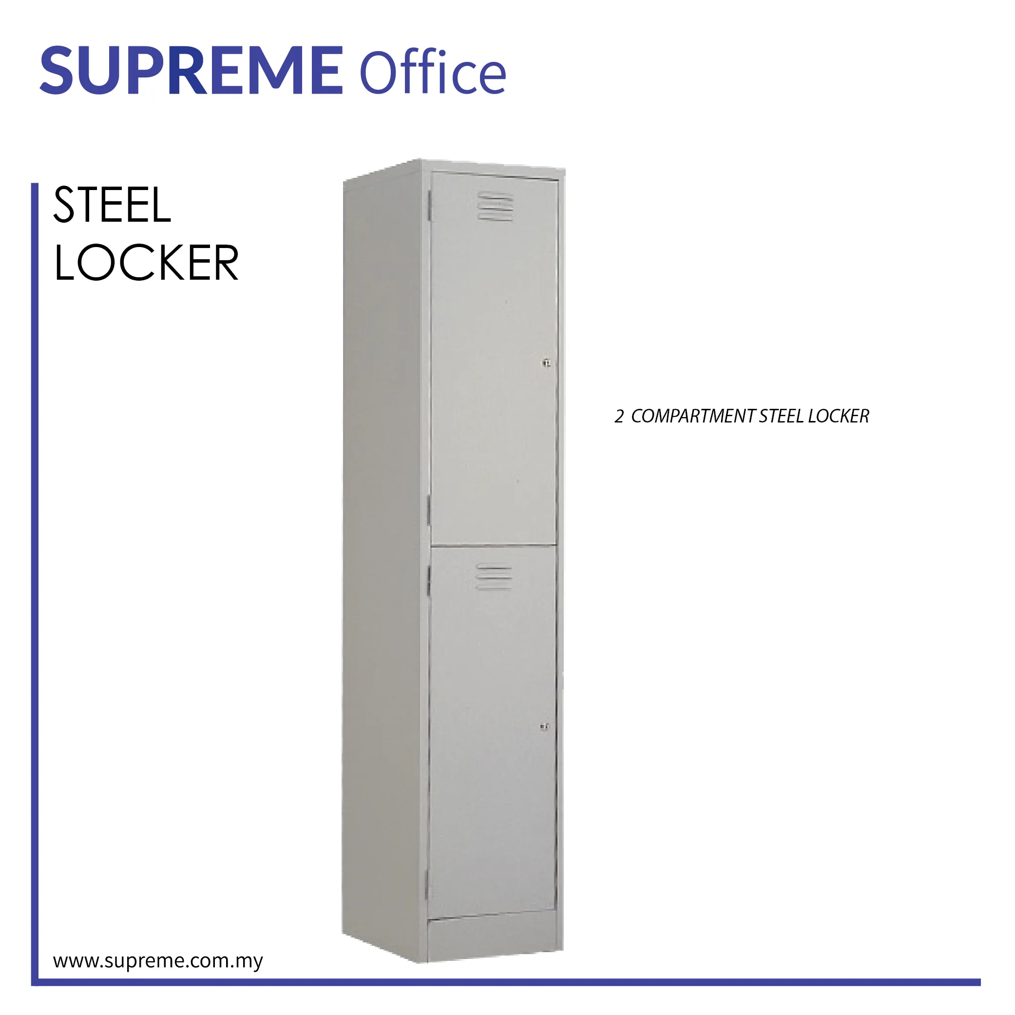 2 Compartment Steel Locker (Two)
