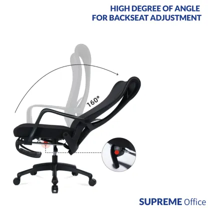 Eazy High Back Chair with Foot Rest Panel