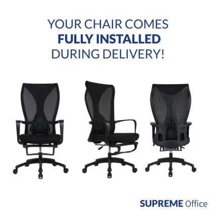 Eazy High Back Chair with Foot Rest Panel