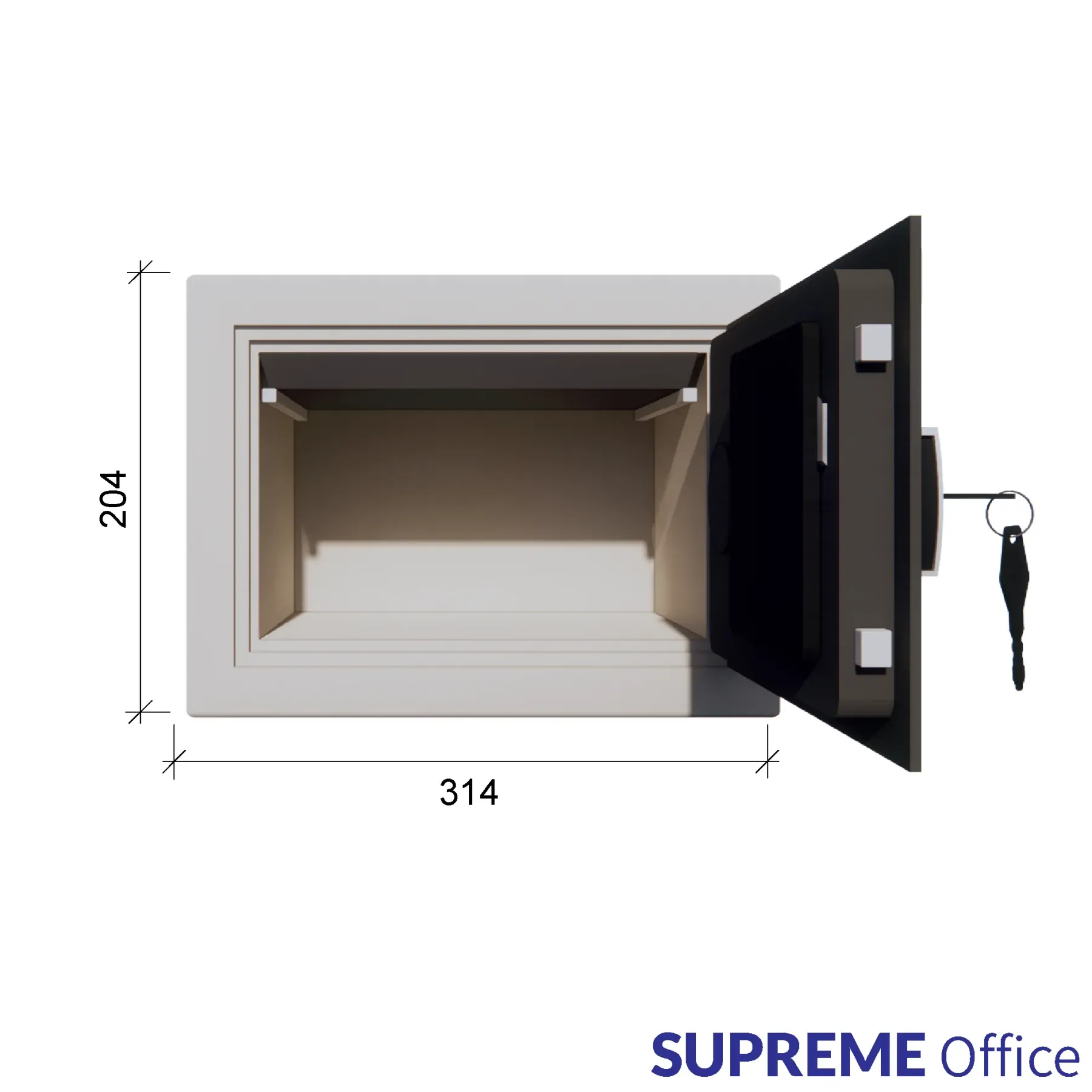 RICHMAN 37KG Small Sized Fire Resistant Safe Box (Fire Resistant Up to 2 hours!)