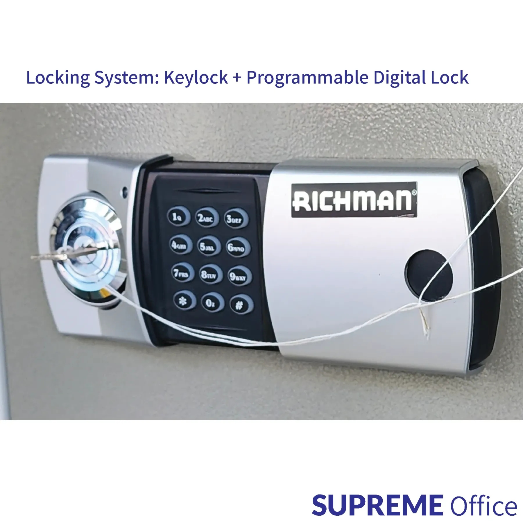 RICHMAN 57KG Medium Sized Fire Proof Safe - Electronic Lock (kindly contact us before ordering)