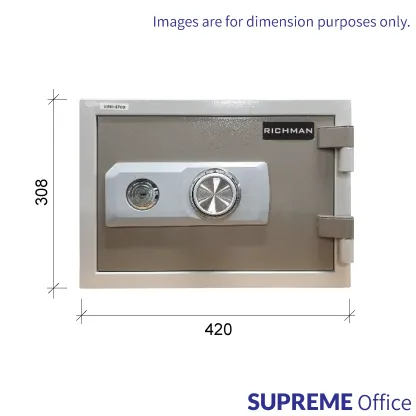 RICHMAN 37kg Small Sized Fire Resistant Safe Box -  Dial Lock (kindly contact us before ordering)