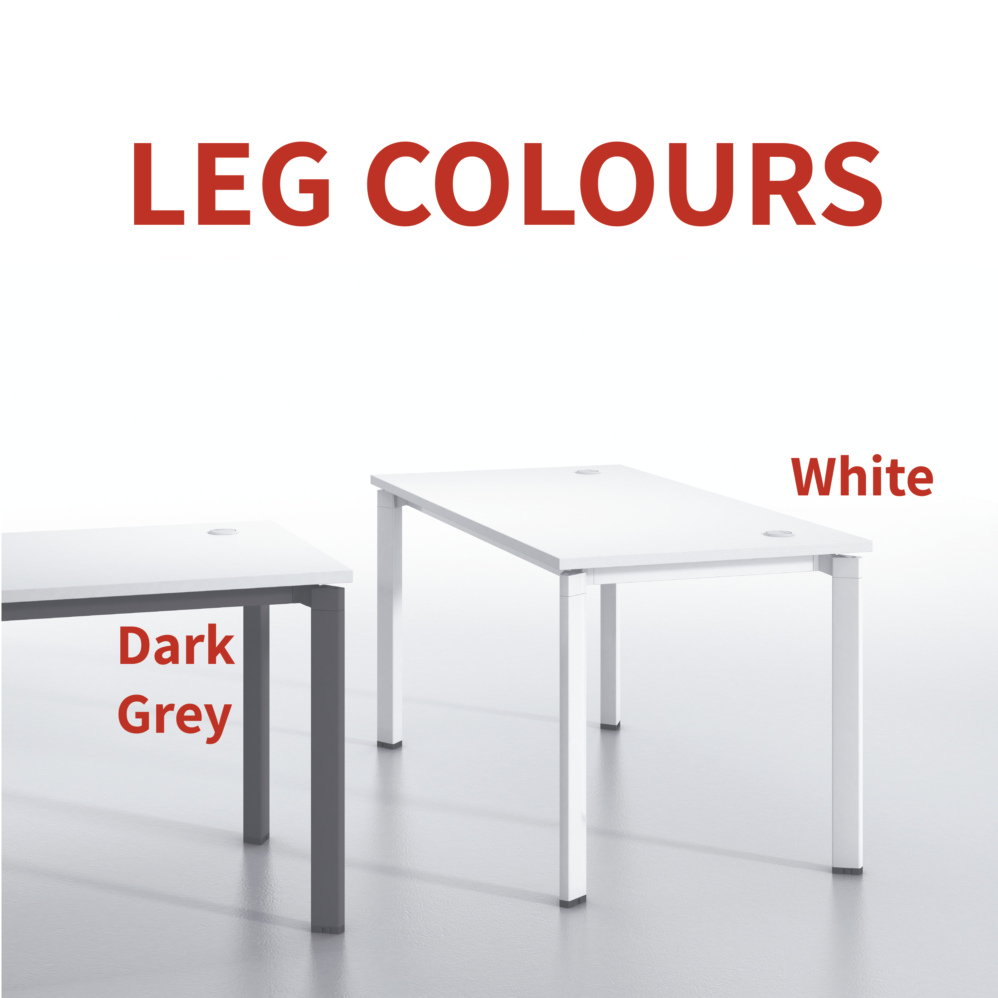 L-Shape Office Desk with Wooden Modesty Panel (UT)