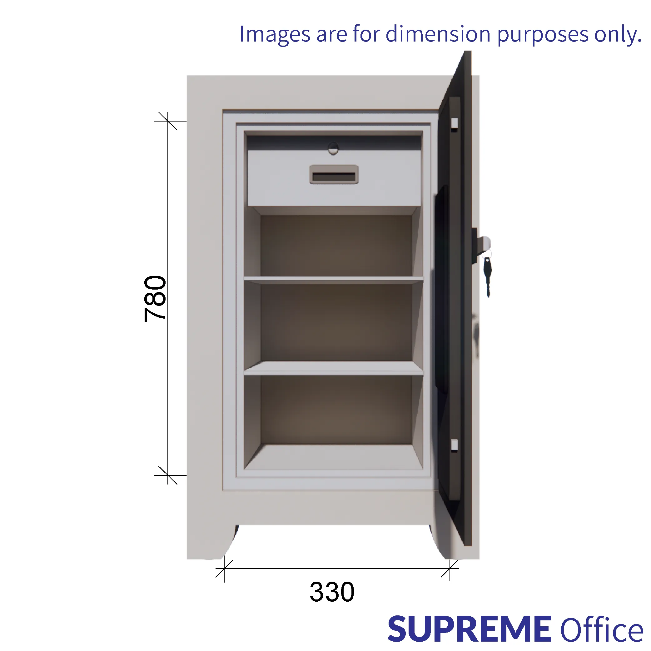 RICHMAN 210kg Large Sized Fire Resistant Safe (Clock Dial Lock) (kindly contact us before ordering)