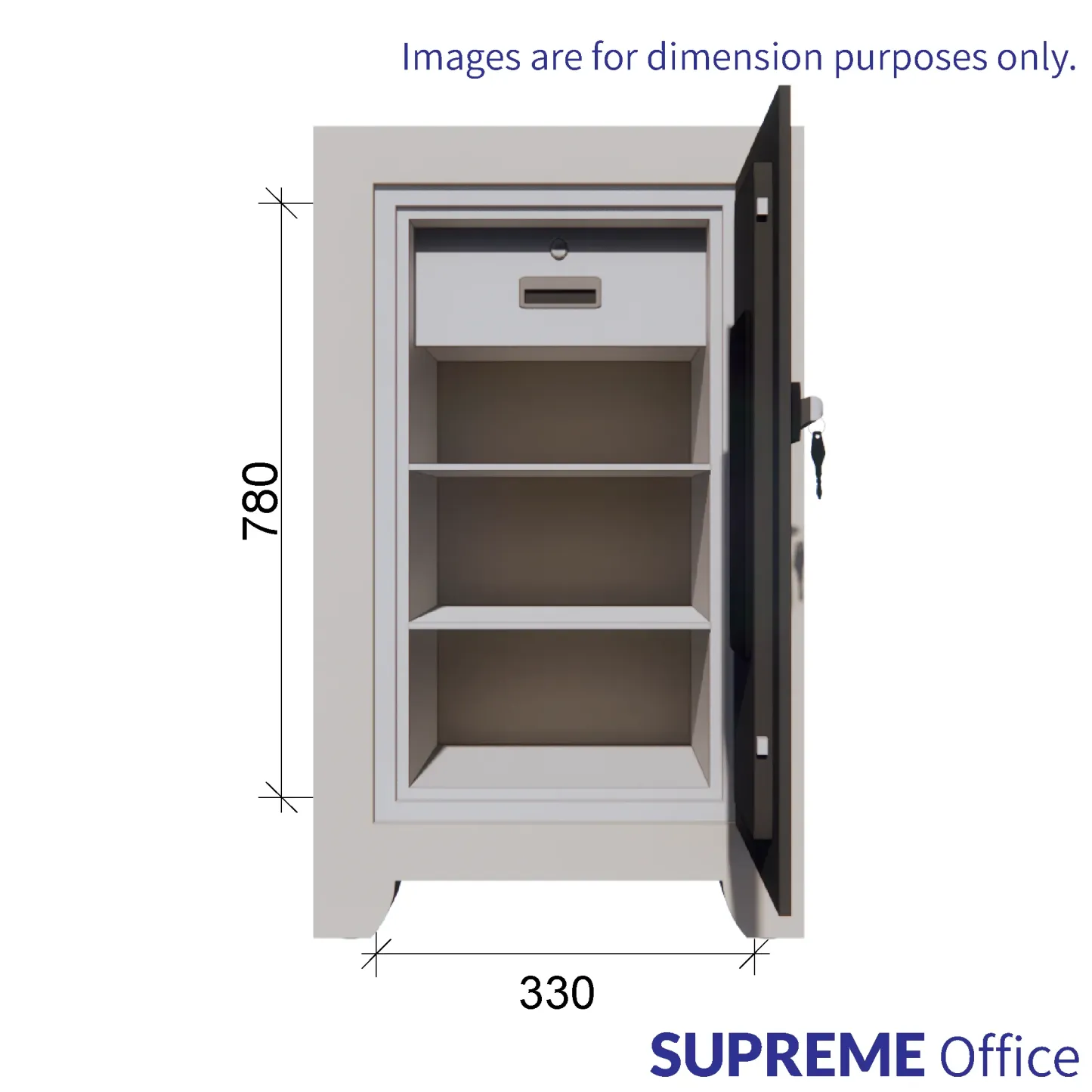 RICHMAN 210kg Large Sized Fire Resistant Safe (Clock Dial Lock) (kindly contact us before ordering)