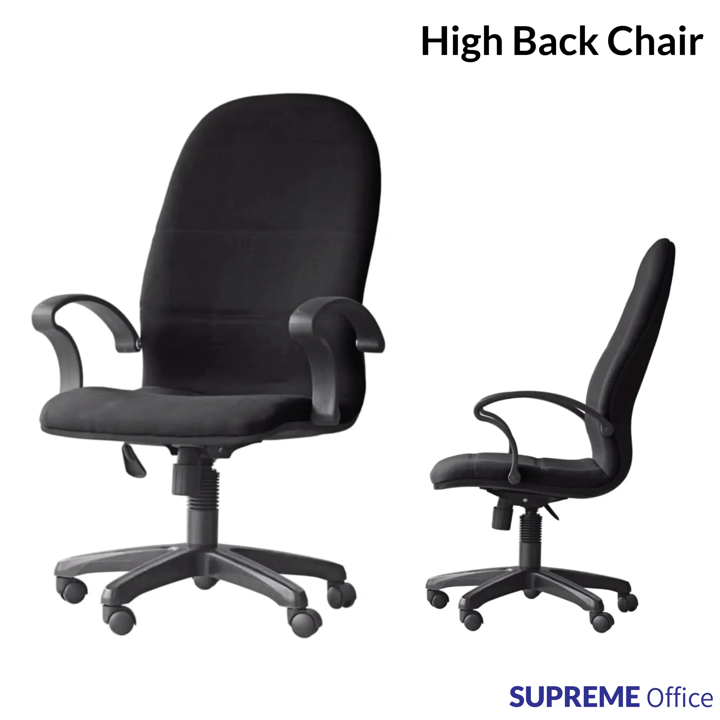 High Back Office Chair - Fabric material