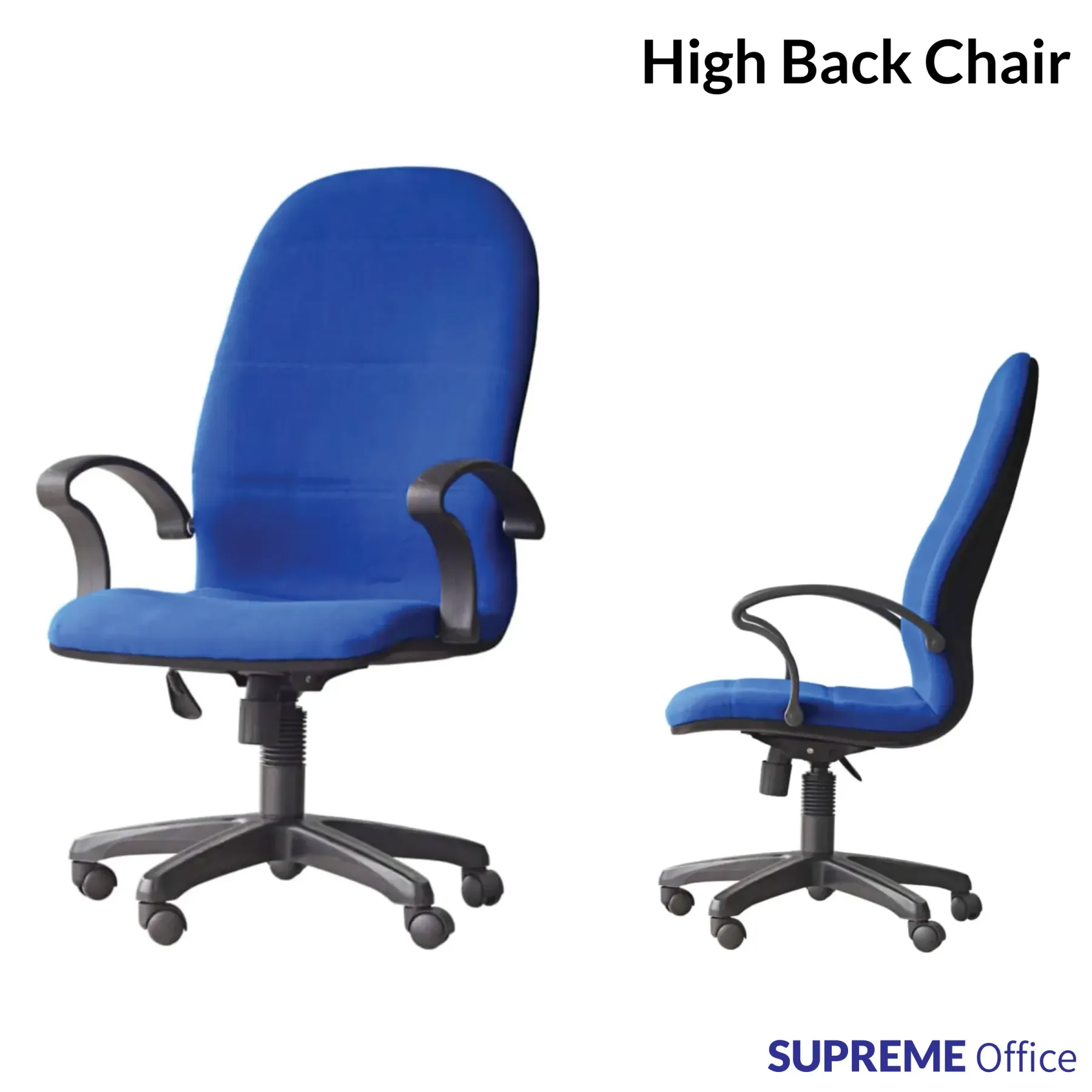 High Back Office Chair - Fabric material