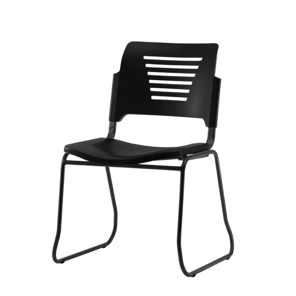 PEW2 Student Chair with Epoxy Black Leg (PP Shell)