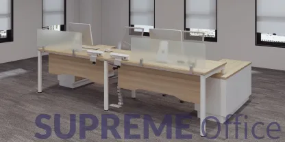 Two Seater Workstation - With Side Cabinet (Kindly contact us to order)