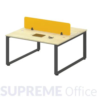 Office Workstation with Hanging Partition : 2 to 6 seaters option (O Leg)