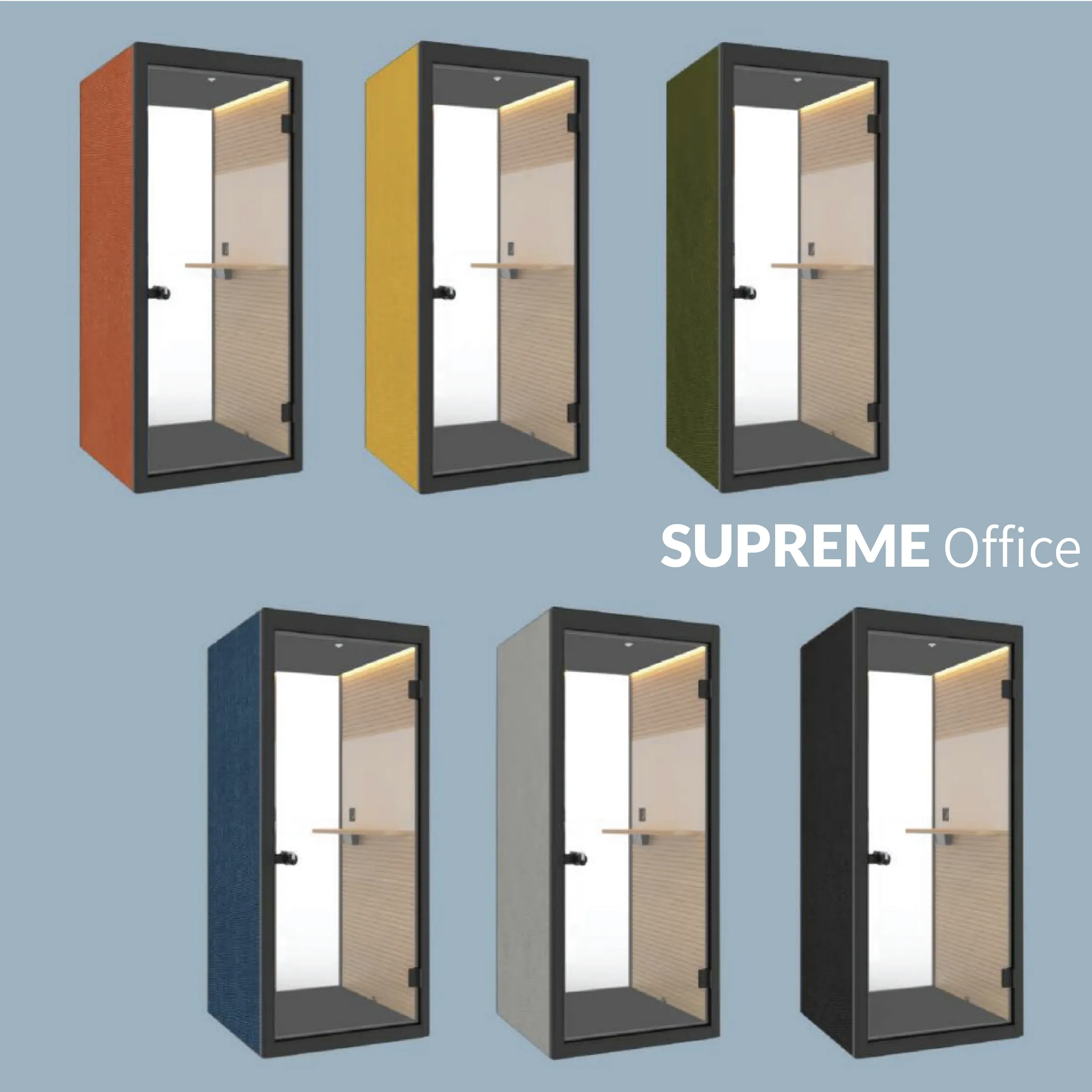Office Tele-Booth | Office Phone Booth - For 1 Seater (kindly contact us before ordering)