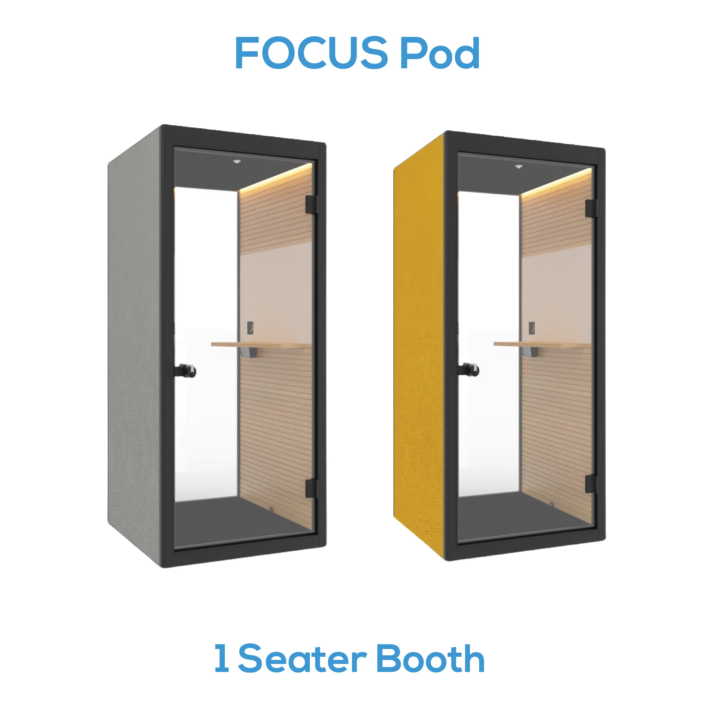 Office Tele-Booth | Office Phone Booth - For 1 Seater (kindly contact us before ordering)
