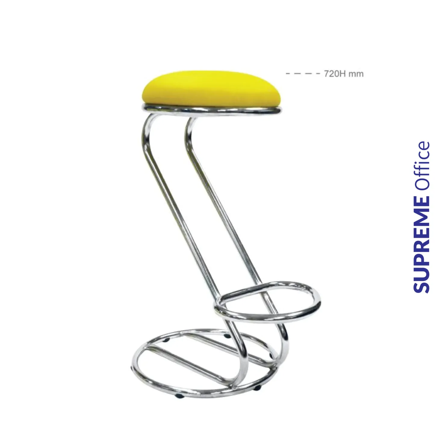 HIGH BARSTOOL with Curvy Leg