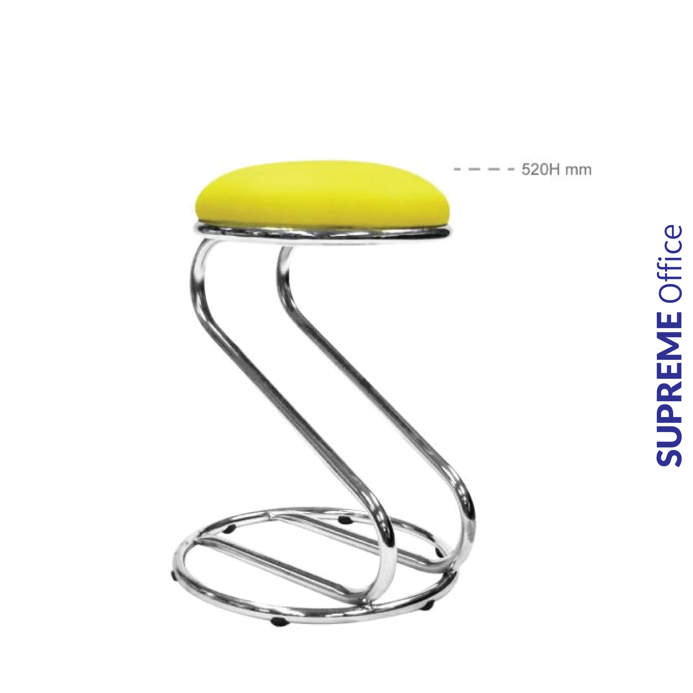 Low BARSTOOL with Curvy Leg