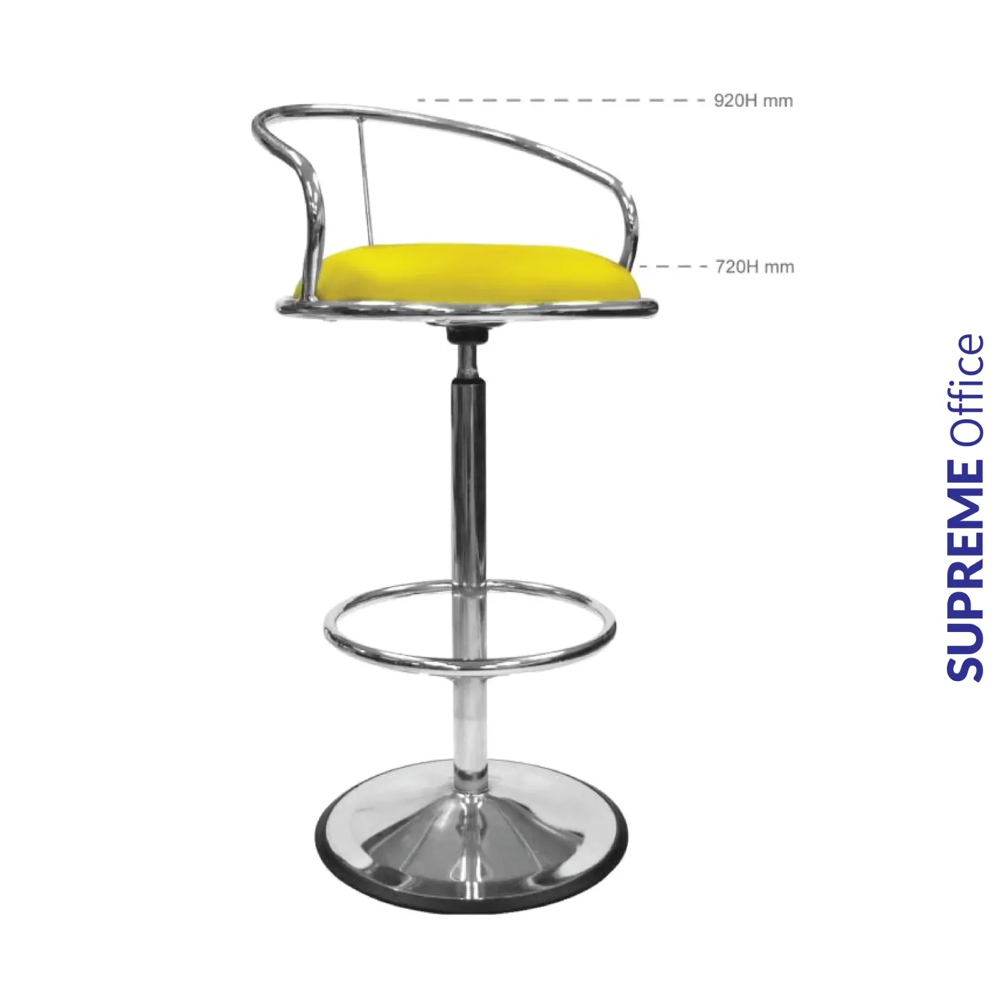 HIGH BARSTOOL WITH BACKREST (v2)