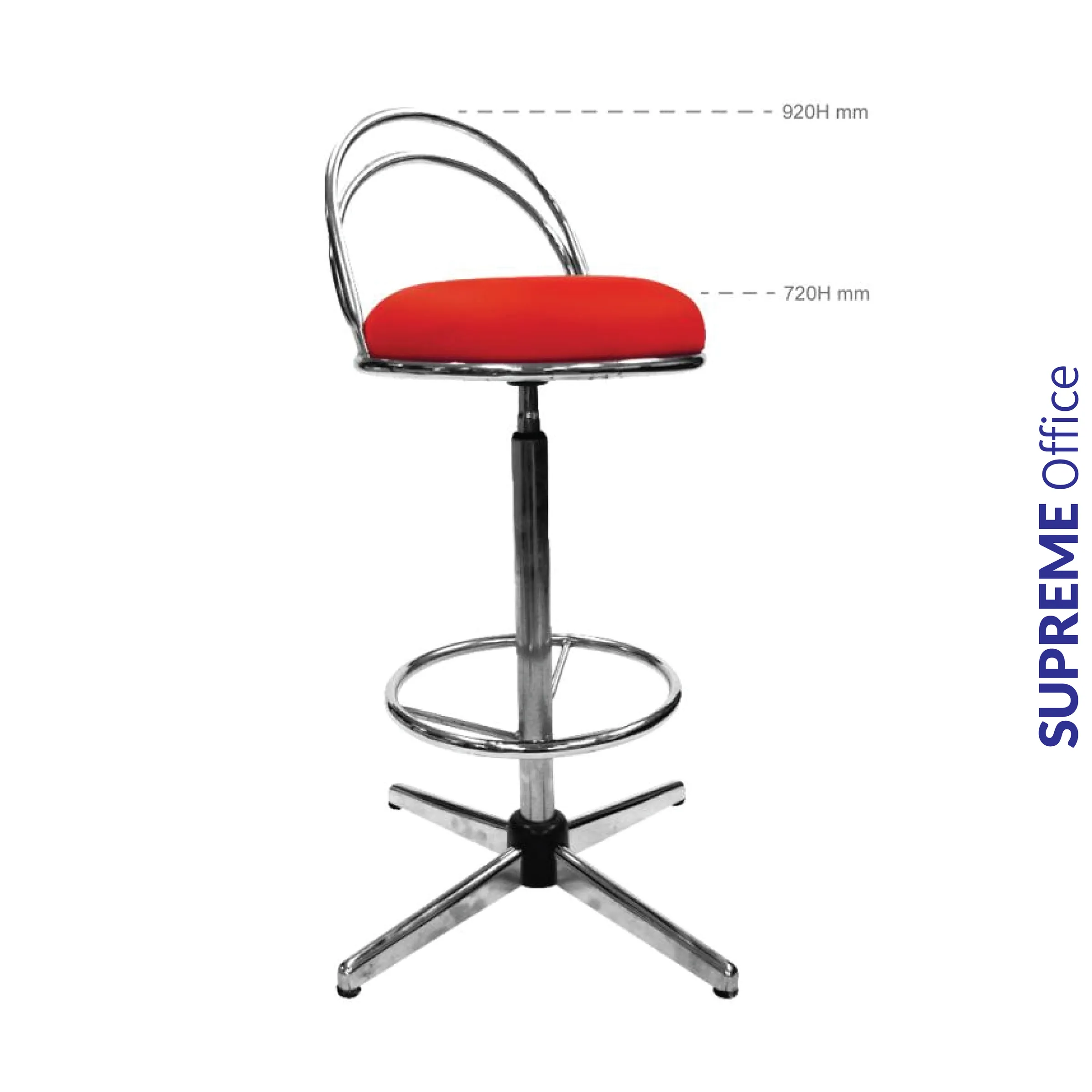 HIGH BARSTOOL WITH BACKREST (m3)