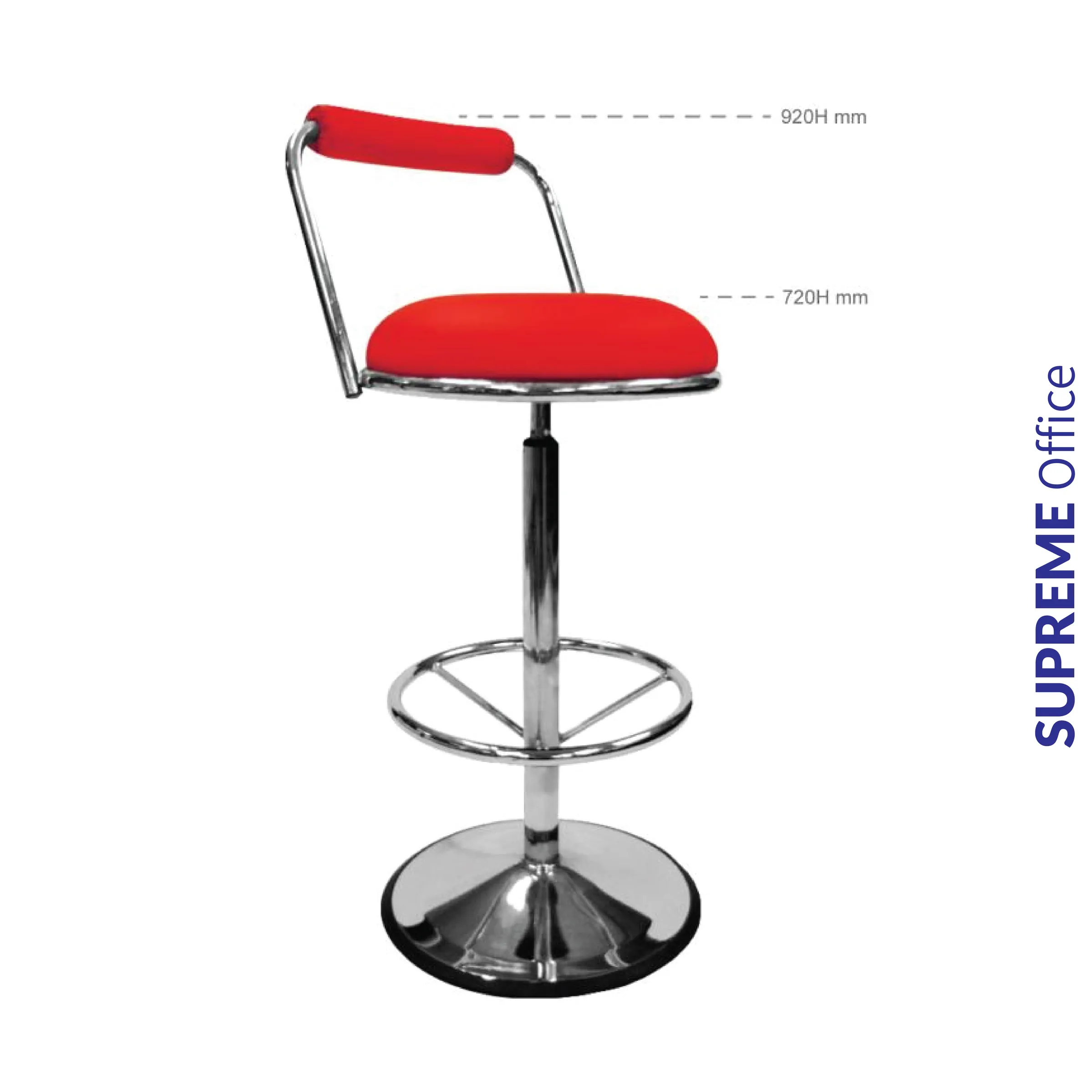 HIGH BARSTOOL WITH BACKREST (m4)
