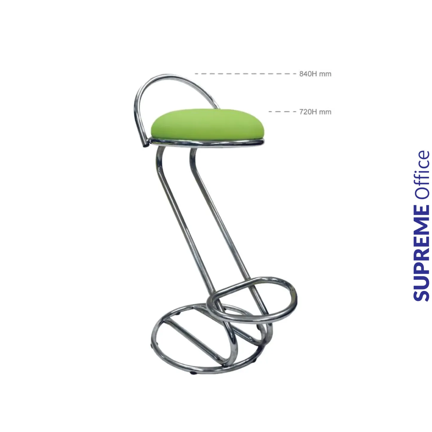 HIGH BARSTOOL WITH BACKREST (806)
