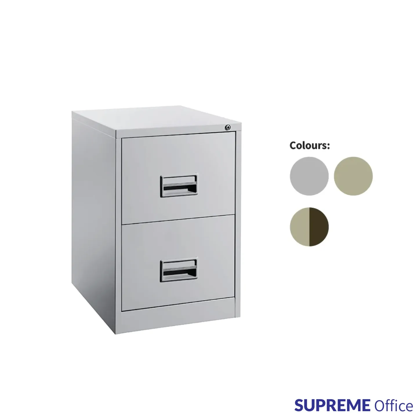 2 Two Drawer Filing Steel Cabinet