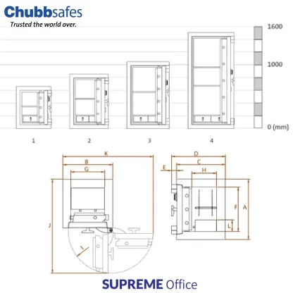 Chubbsafes - Fortress Safe (kindly contact us before ordering)