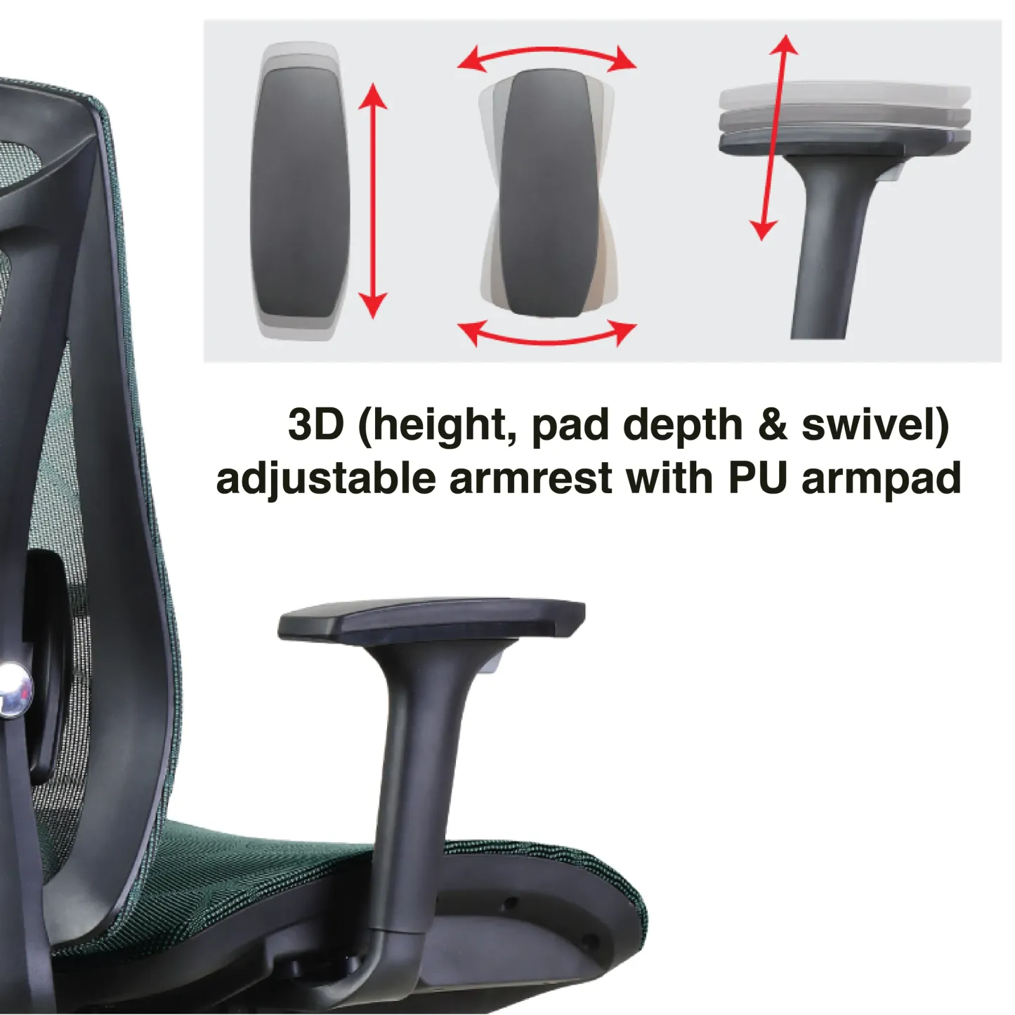 QIN 12 Medium Back Chair