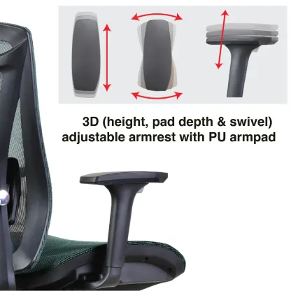 QIN 12 Medium Back Chair