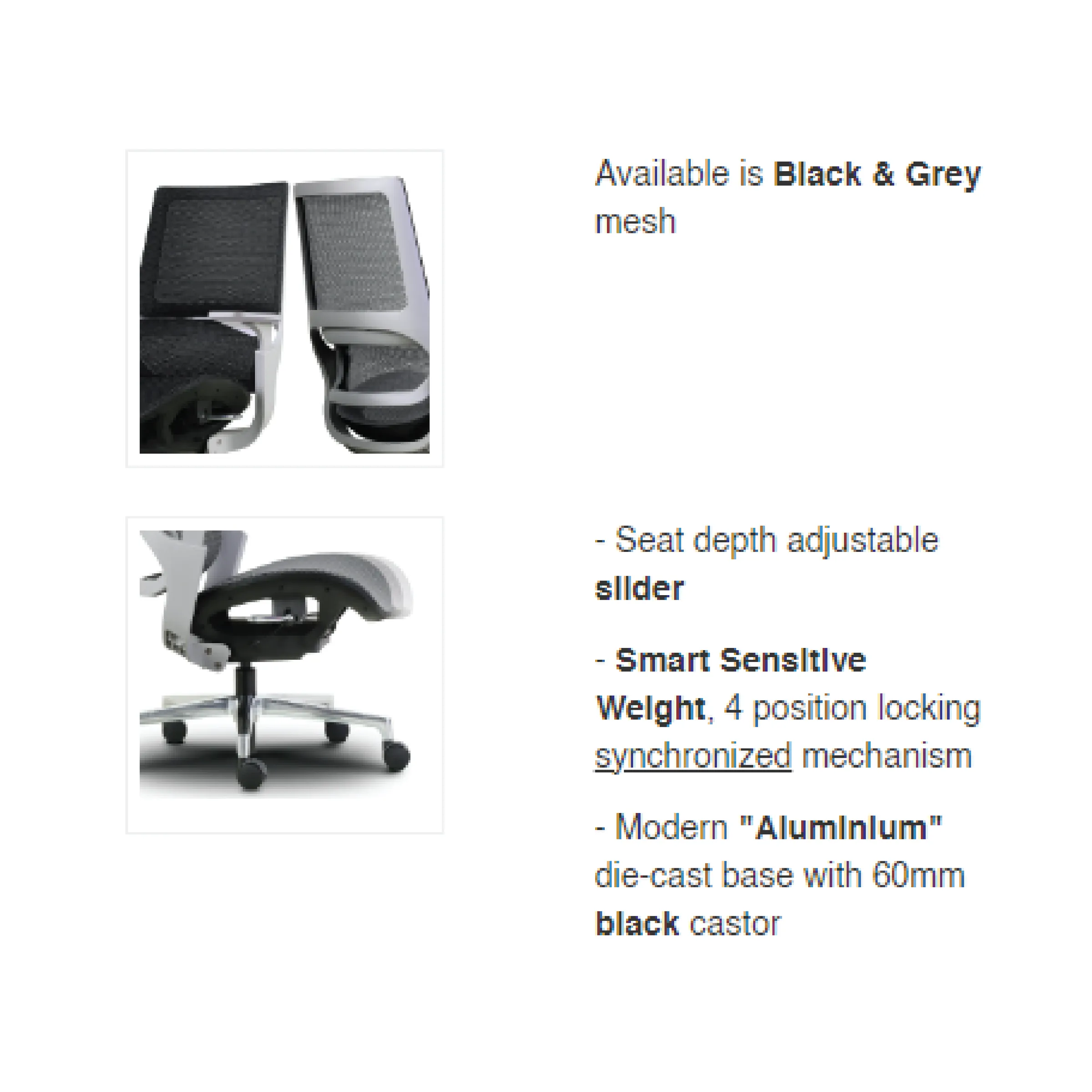 QIN 7 Medium Back Chair