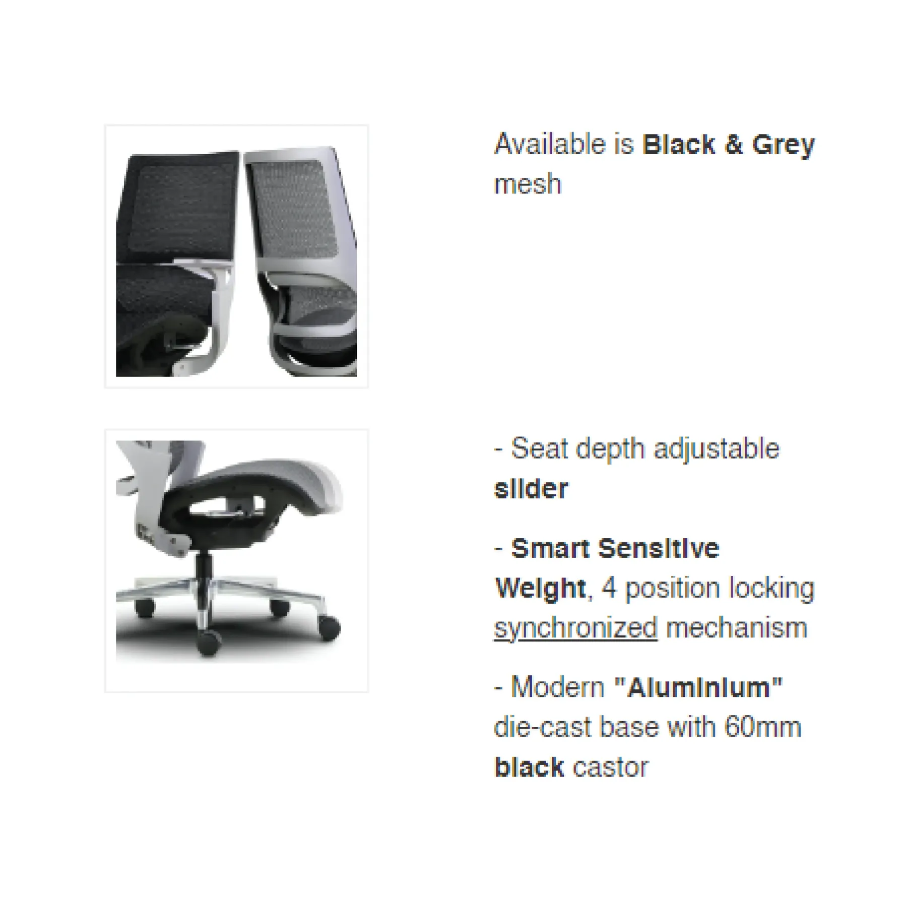 QIN 7 Medium Back Chair