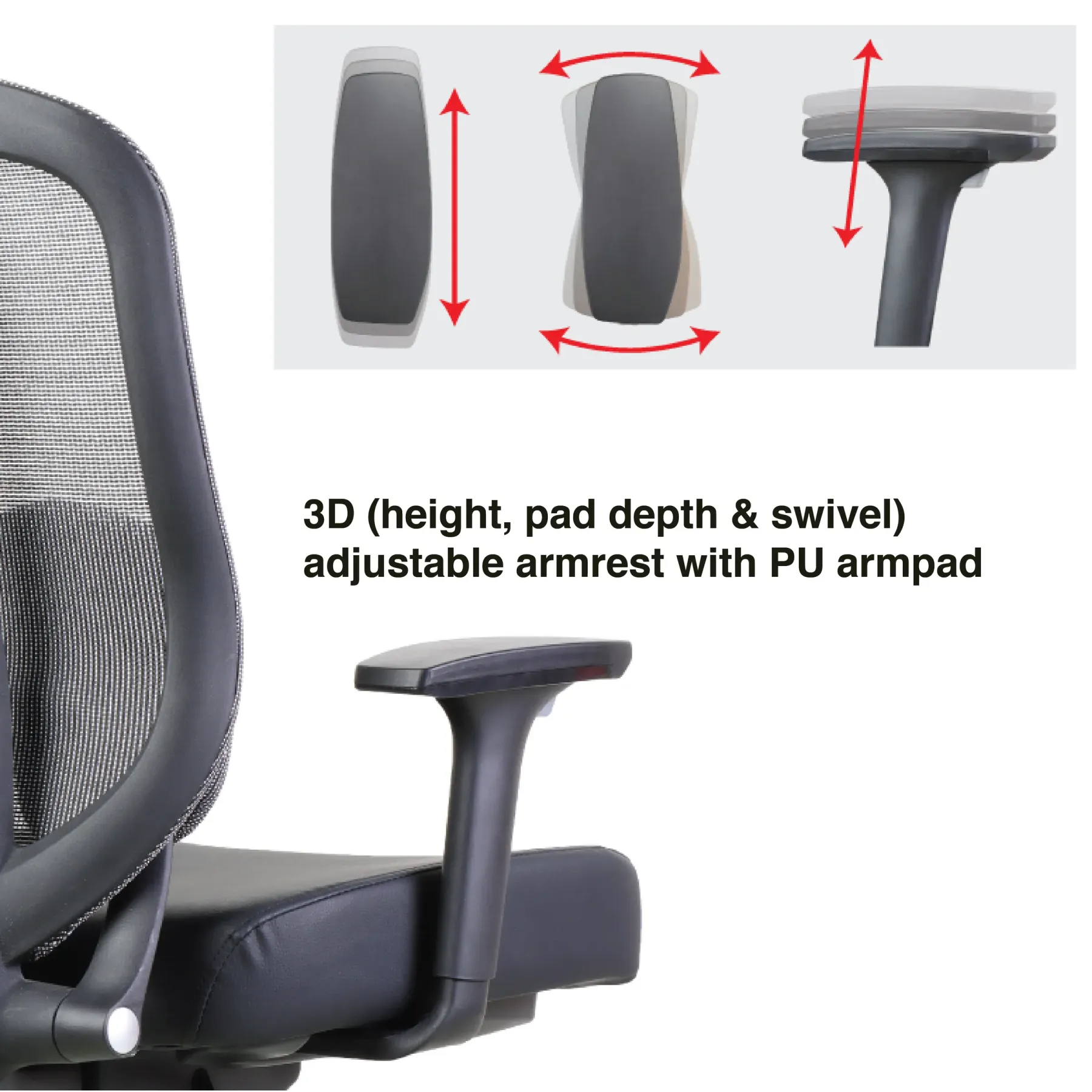 FIN 10 Medium Back Chair (no Headrest)