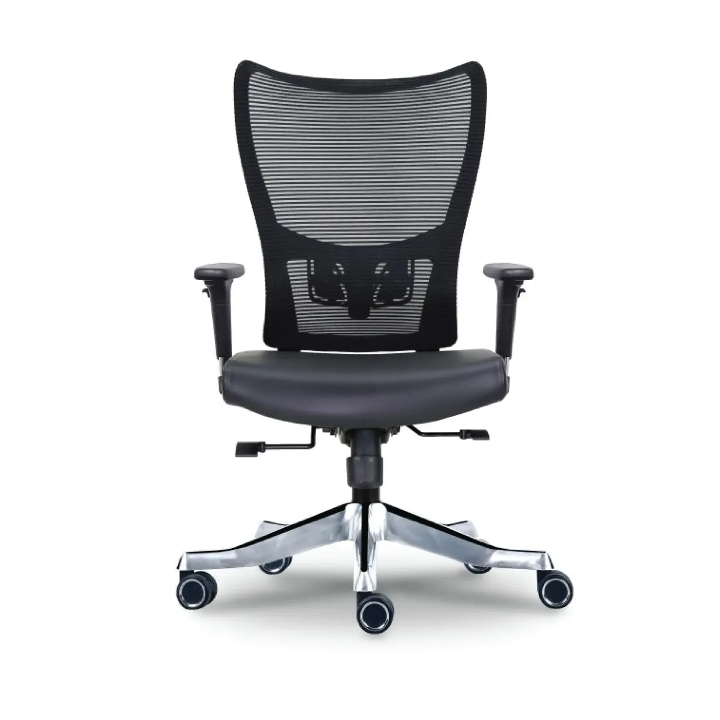 CUR2 Mesh Medium Back Chair -with aluminium legs