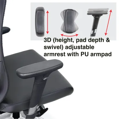 CUR2 Mesh Medium Back Chair -with aluminium legs