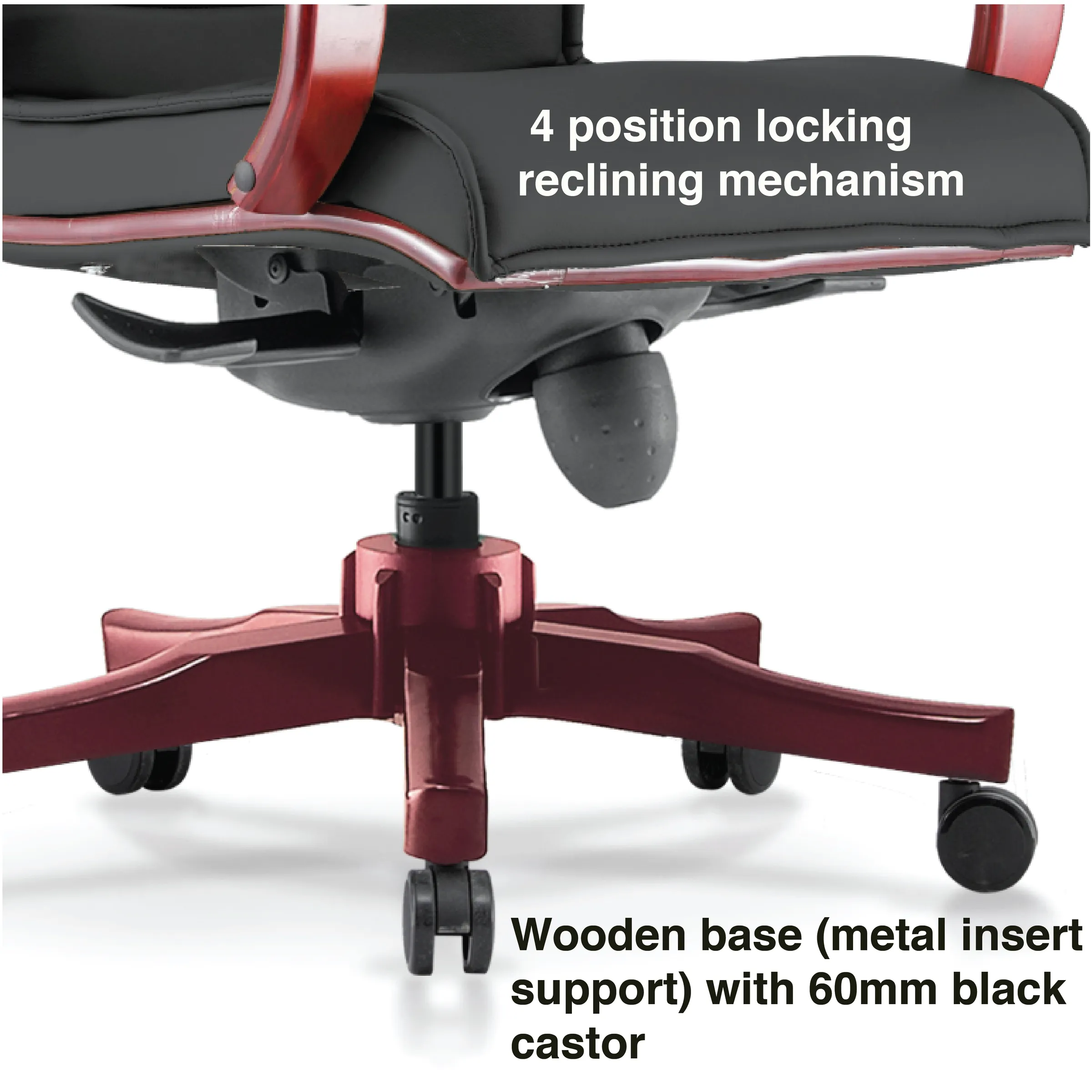 XIMO 3 Wooden Medium Back Office Chair
