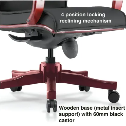 XIMO 3 Wooden Medium Back Office Chair