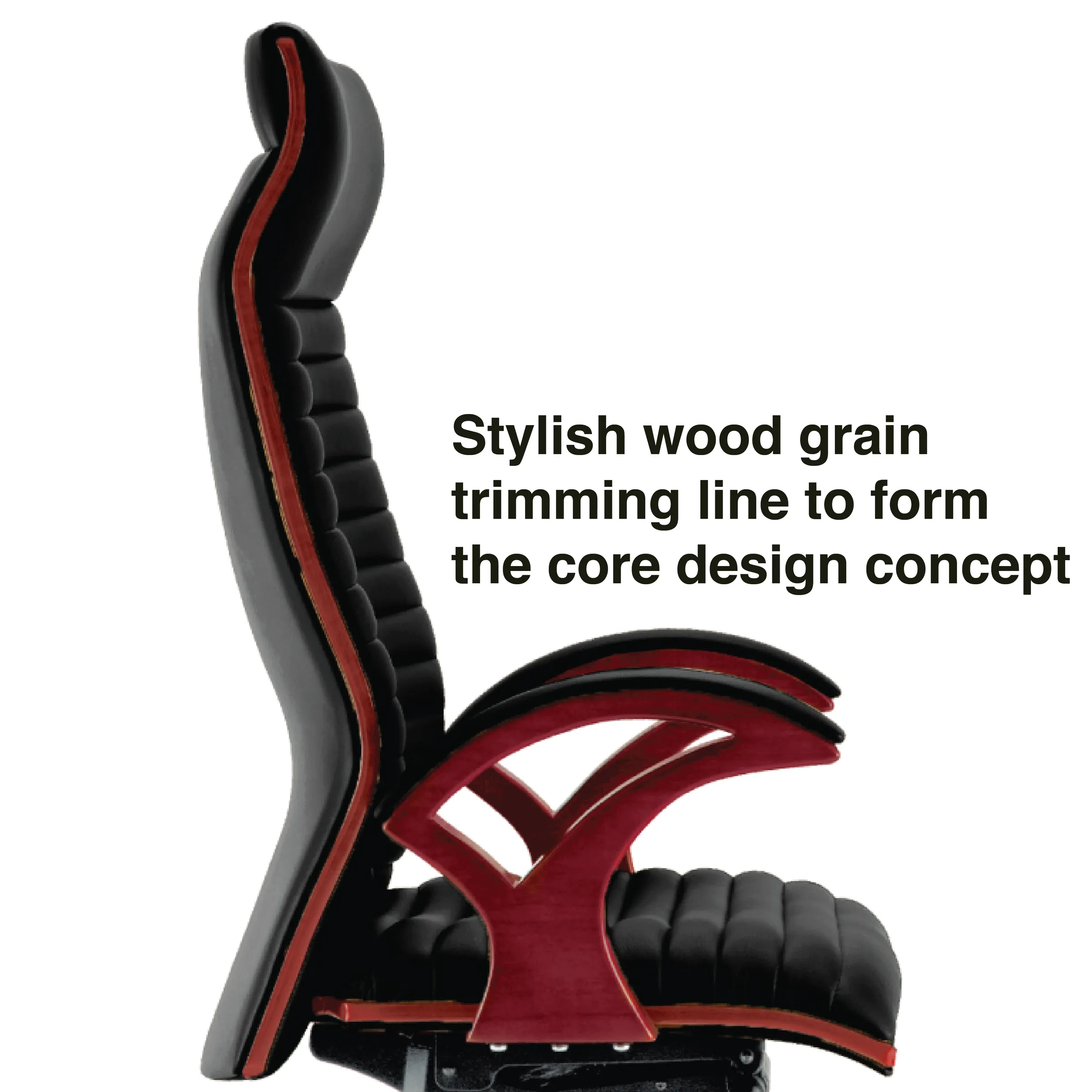 IO2 Wooden Presidential High Back Office Chair