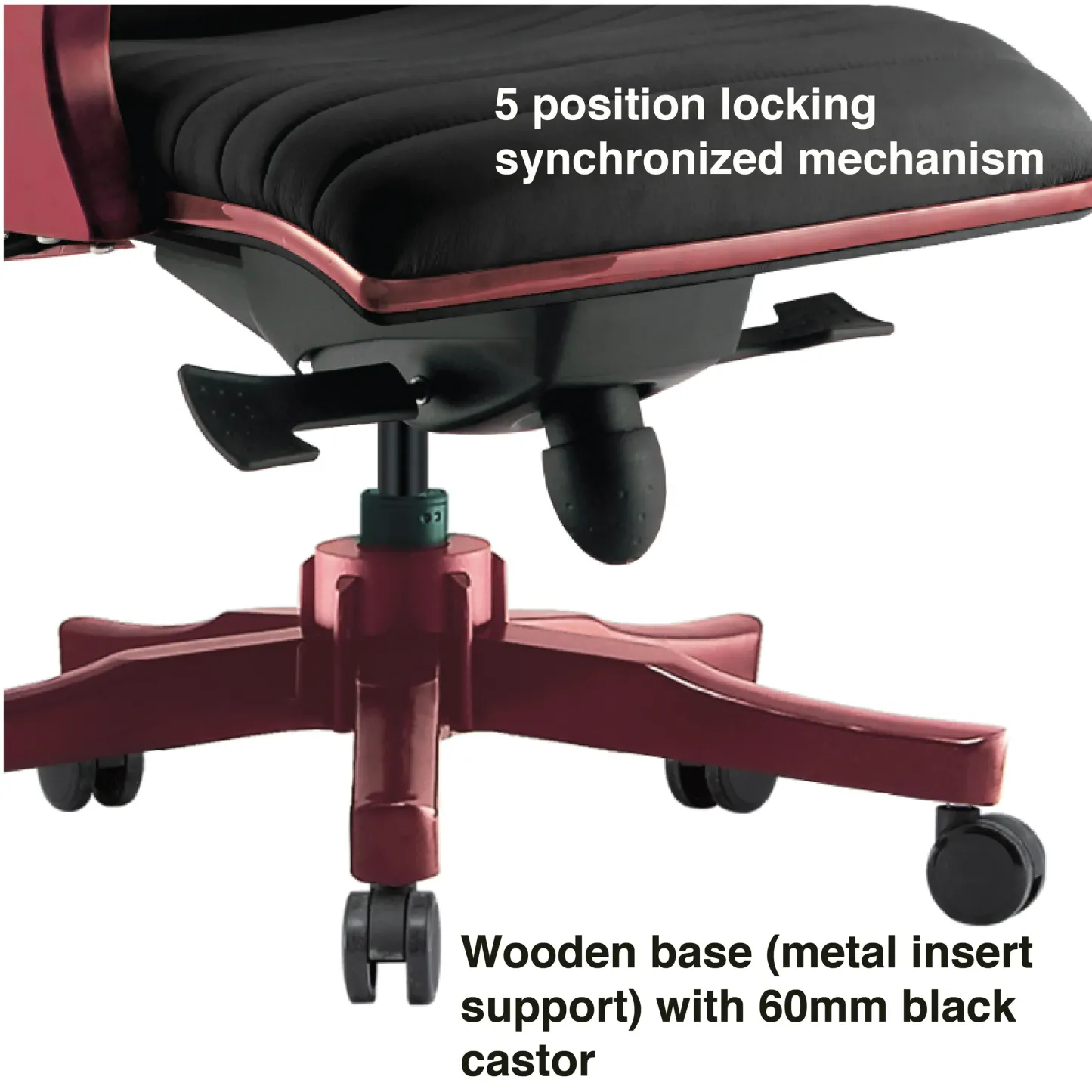 IO2 Wooden Medium Back Office Chair