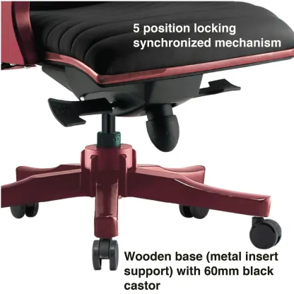 IO2 Wooden Medium Back Office Chair