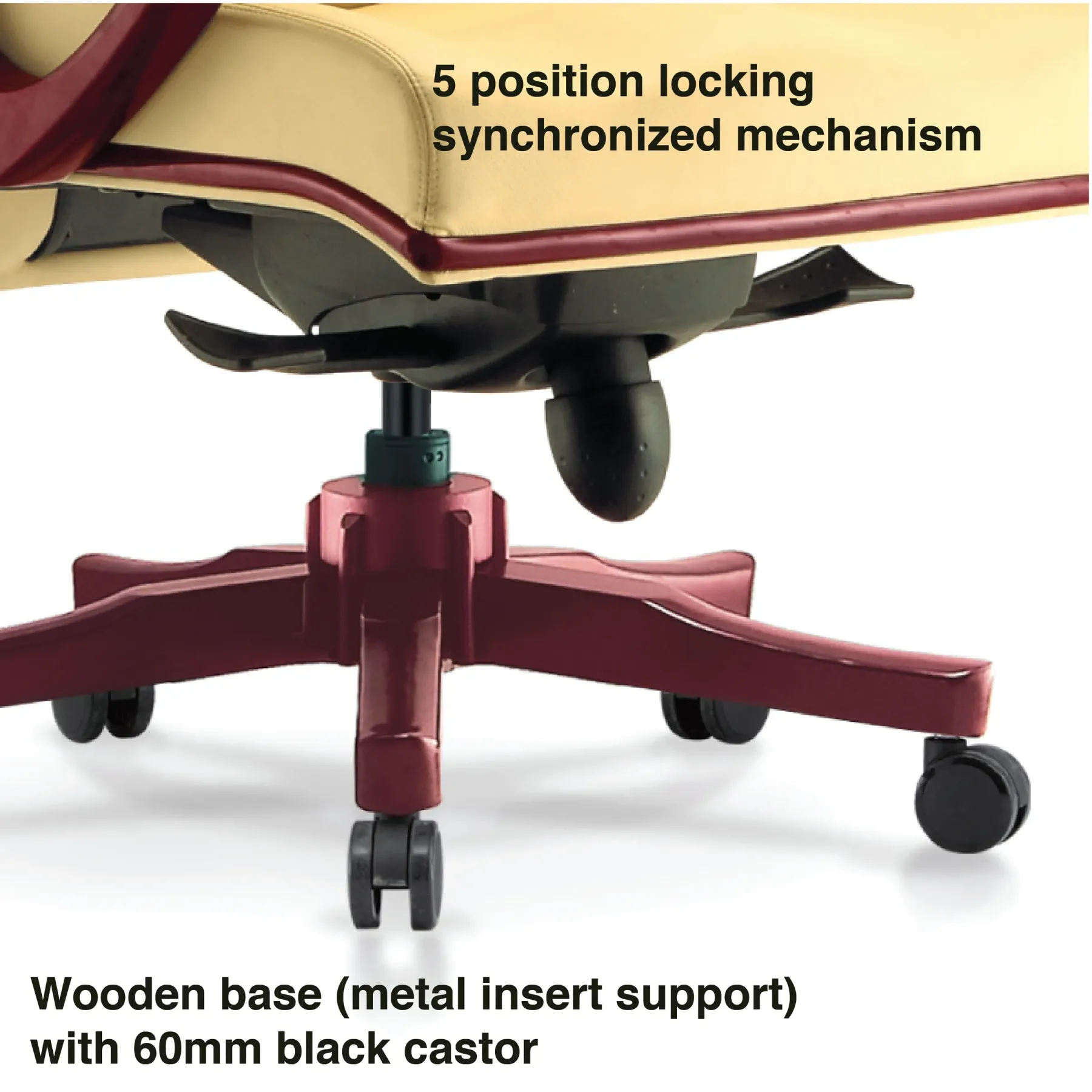 ESSA Wooden Low Back Office Chair