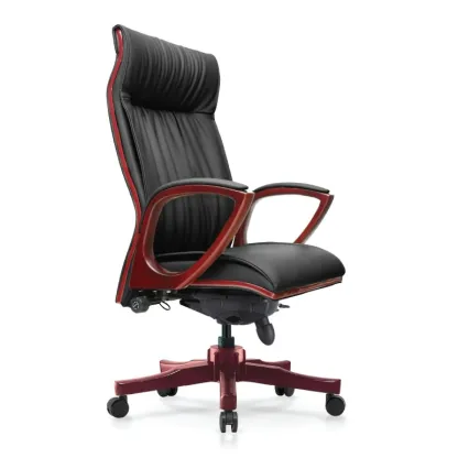 ONO Wooden Presidential High Back Office Chair