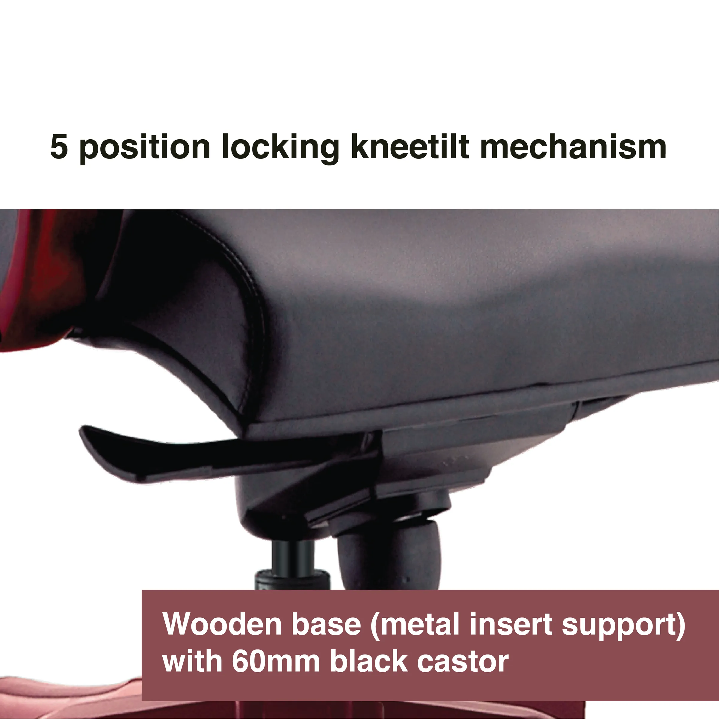 RAMO Wooden Low Back Office Chair