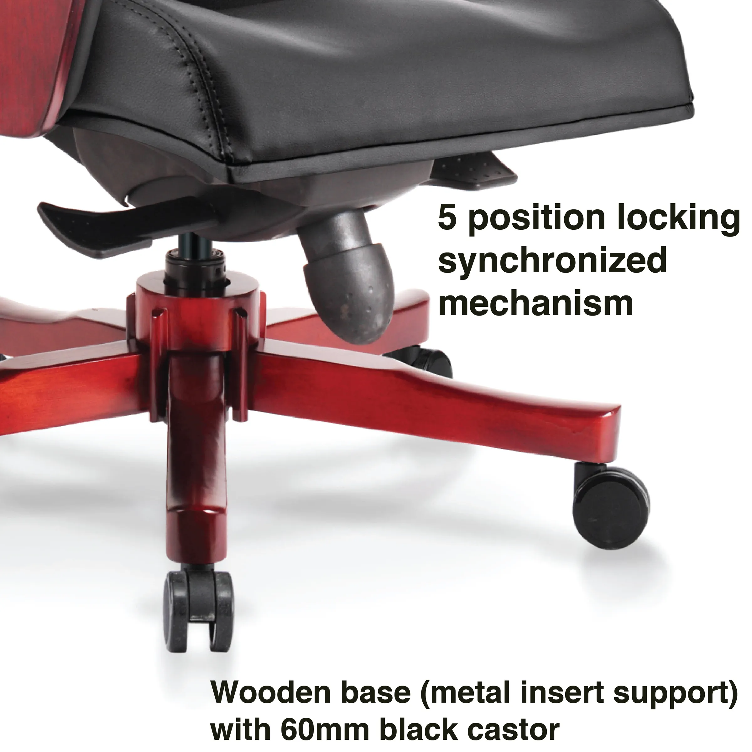 CHESTER Wooden Low Back Office Chair