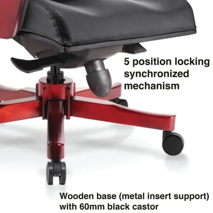 CHESTER Wooden Low Back Office Chair