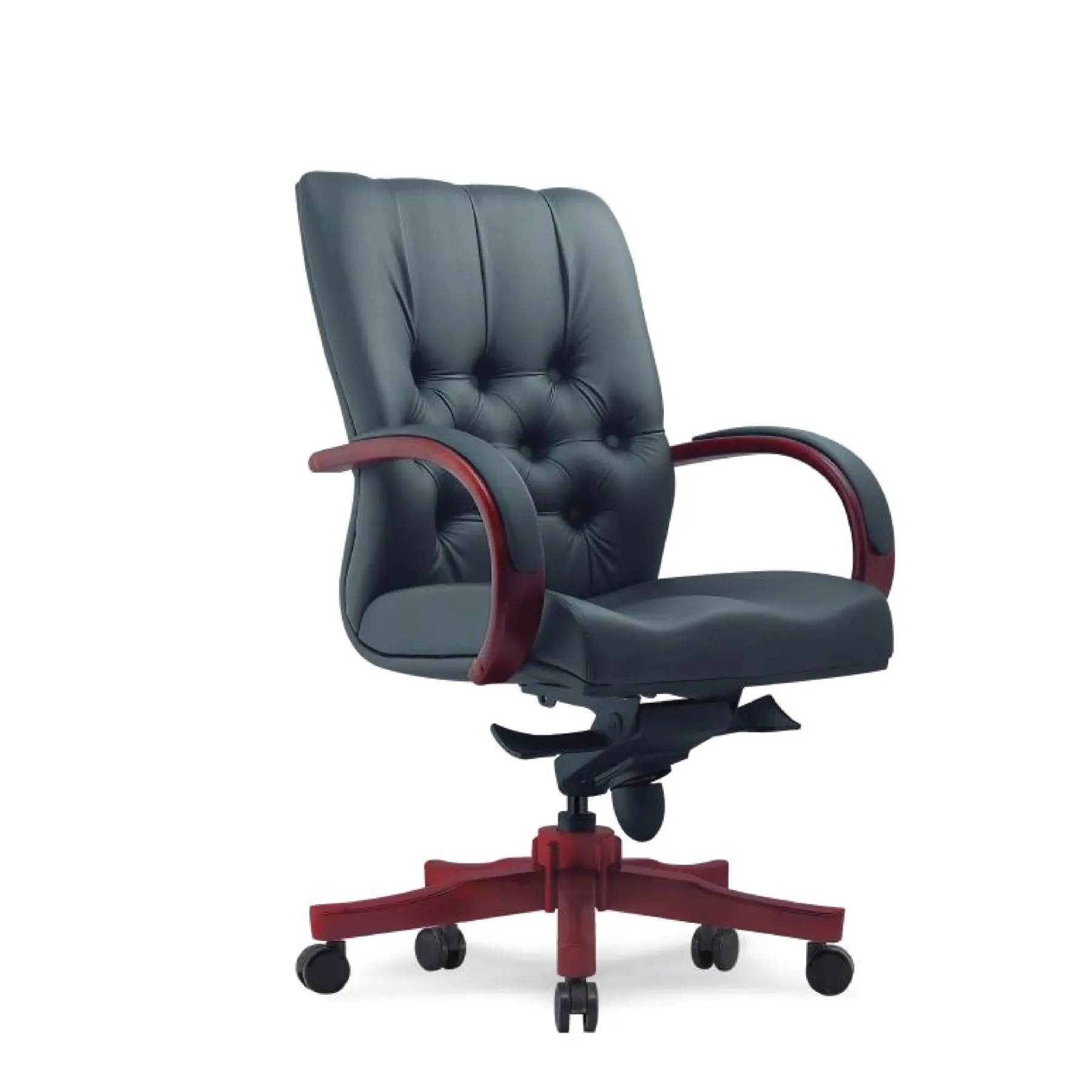 TUARY Wooden Medium Back Office Chair
