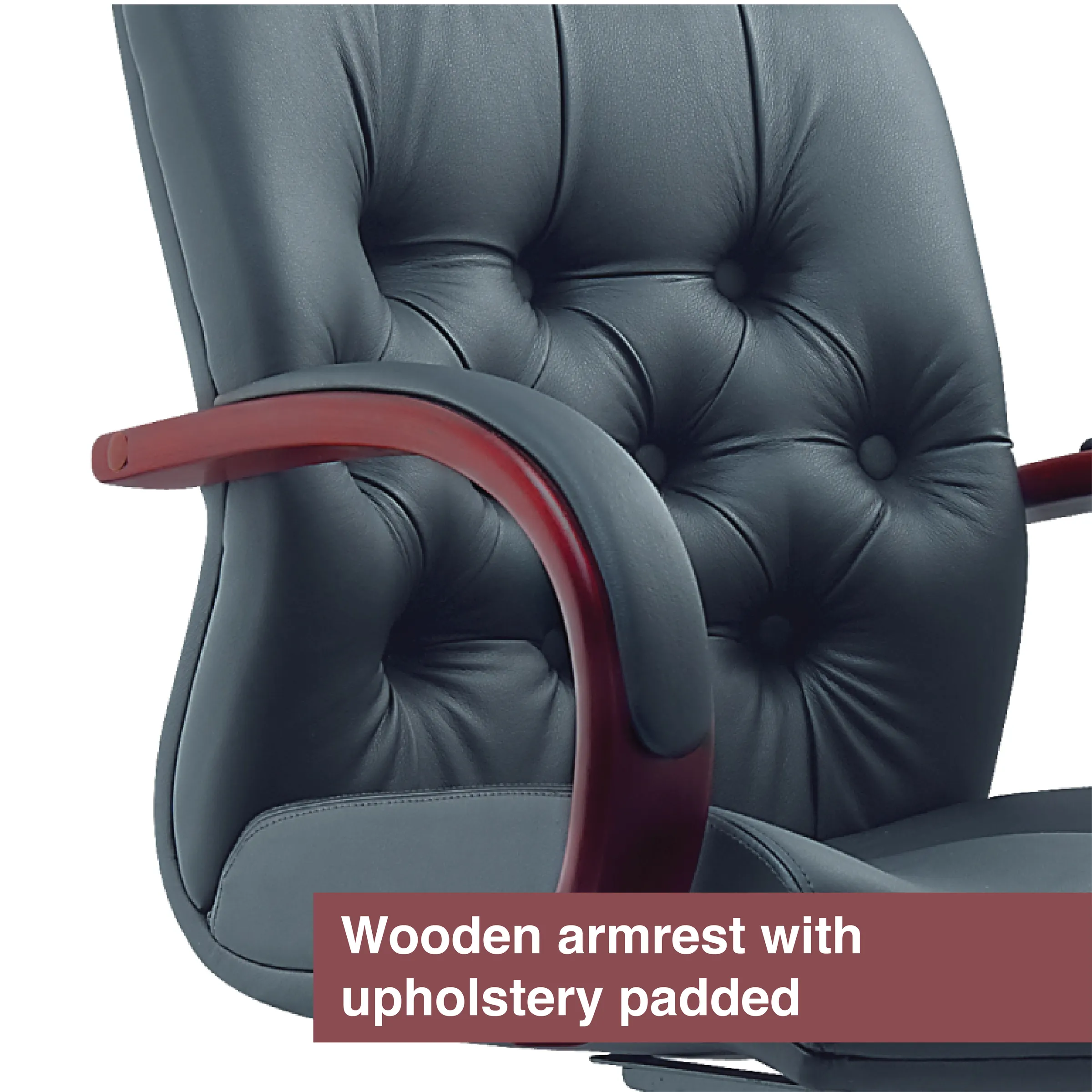 TUARY Wooden Low Back Office Chair