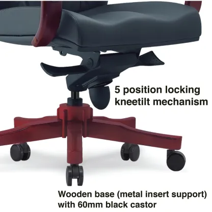 TUARY Wooden Low Back Office Chair