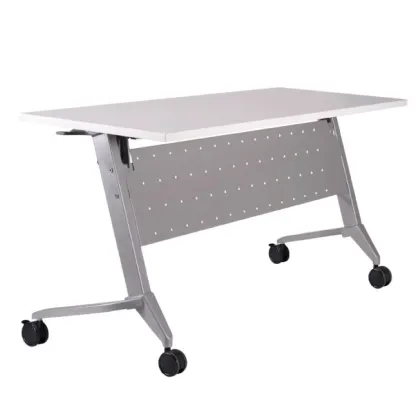 FOLDABLE MOBILE TRAINING TABLE WITH CASTOR