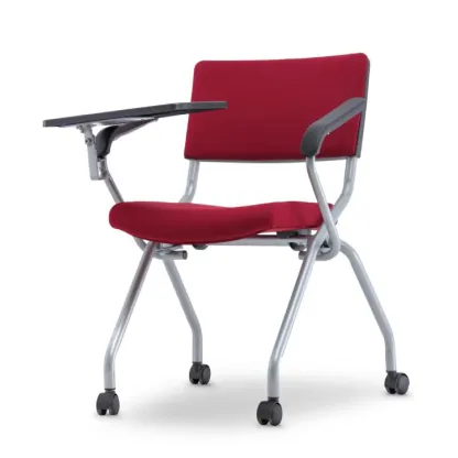 AXE 2 Foldable Training Chair with Armrest & Writing Tablet (Fabric Padding Backrest)