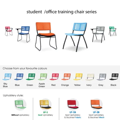 AXE 3 Student Classroom Chair with Armrest (PP Shell)