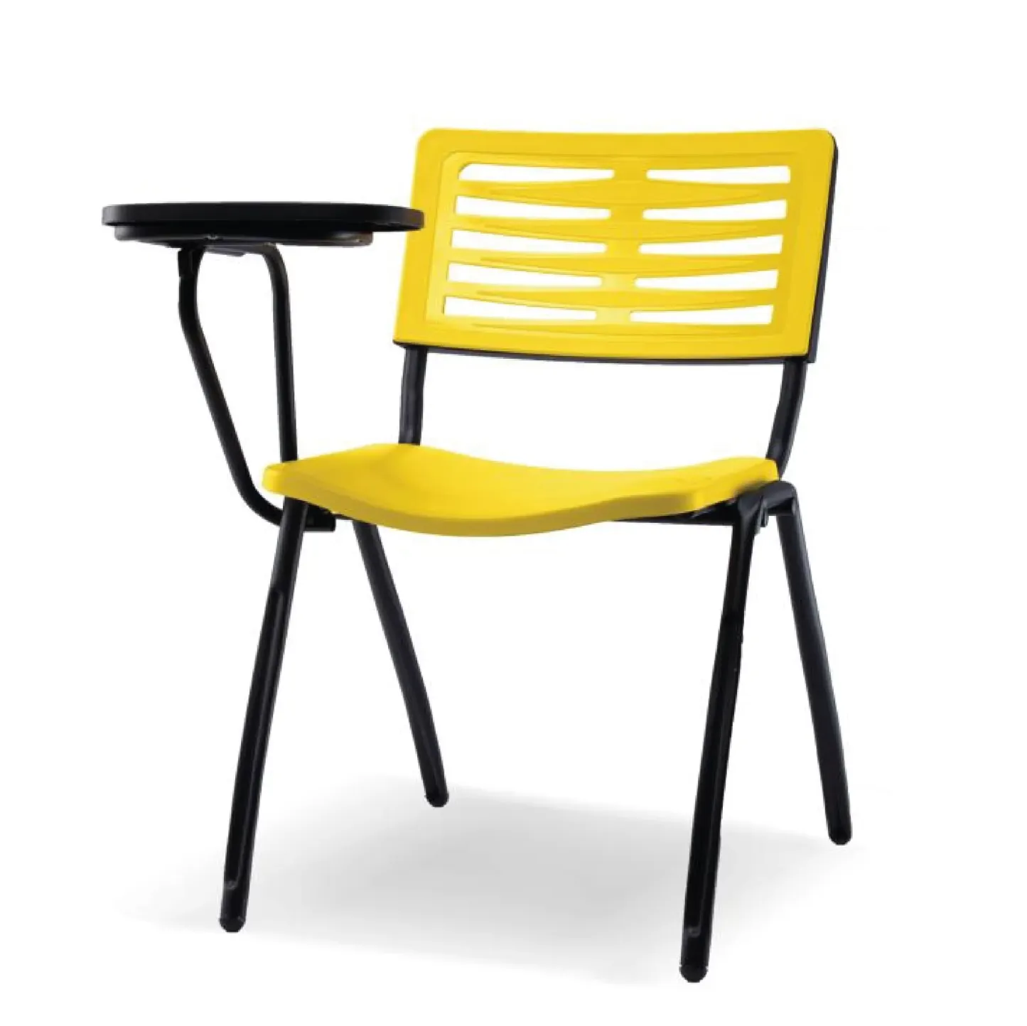 Student Classroom Chair with Armrest + Flip Up Writing Tablet (PP Shell)