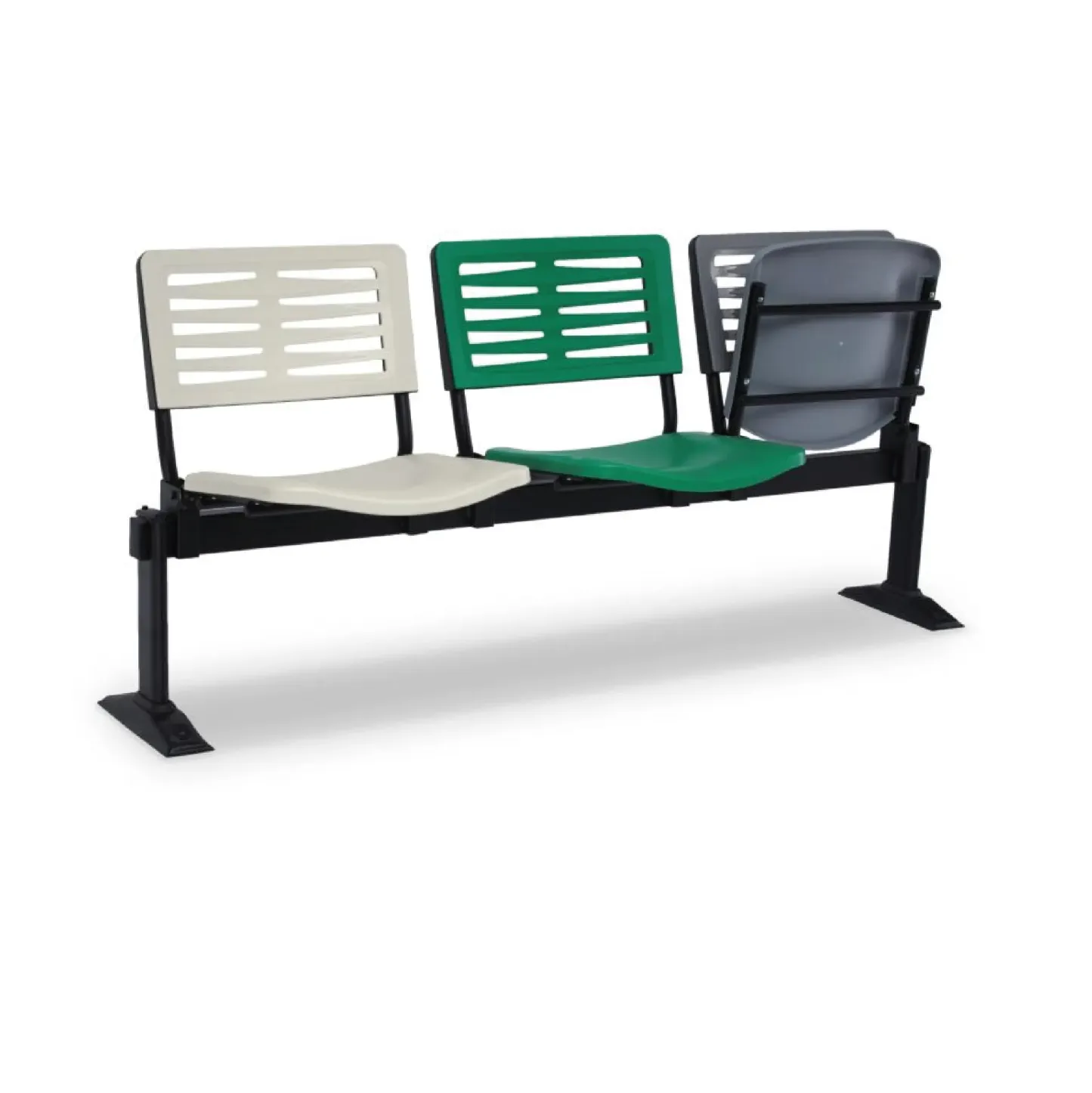 AXE3 - 3 to 4 Seater Link Waiting/Stadium Chair Foldable Seat (PP Shell)